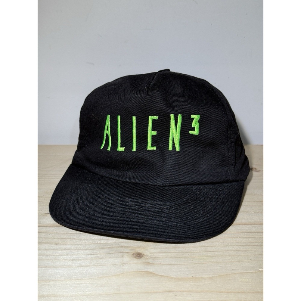 Vintage Alien 3 Movie Promo Snap Back Promotional Hat Cap Black FOX 1992